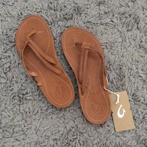 BRAND NEW OluKai U‘i Real Leather Sandals